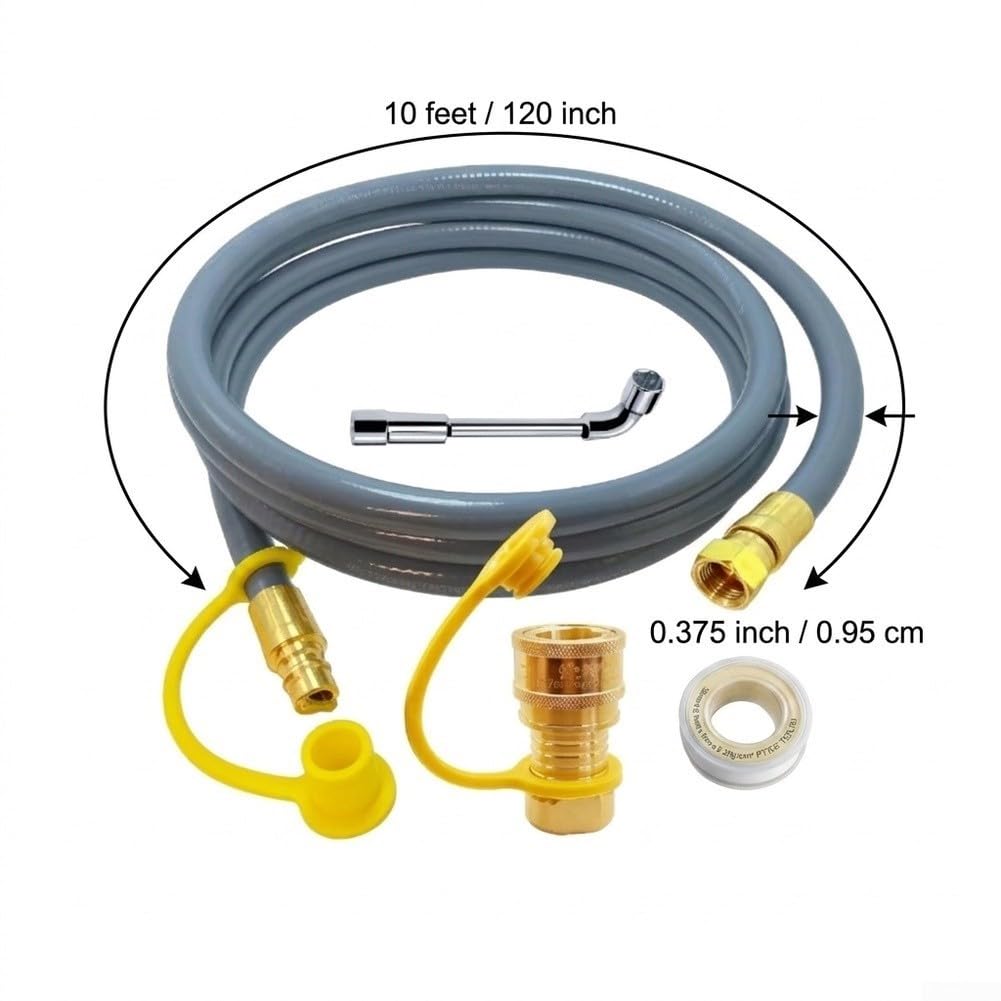 Gasschlauch Set 10FT für Campingkocher und Heizgeräte