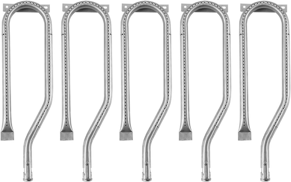 Tube Burner Replacement for Jenn-air Grill Parts 740-0142, 750-0142, 740-0594, 750-0594 Gas Grill Models, 15 13/16 inch x 4 3/8 inch, Stainless Steel, Set of 5, KB867