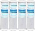 Geekpure 10 Inch Carbon Block Replacement Filter Cartridge for RO Water Filtration System -2.5" x 10" -5 Micron-Pack 4