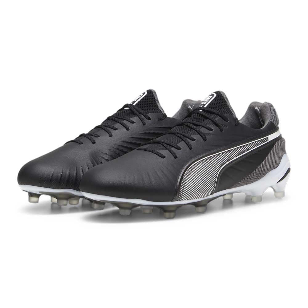 PUMA Men's Future 7 Match Fg/Ag Soccer Shoe 9.5 Black White 01