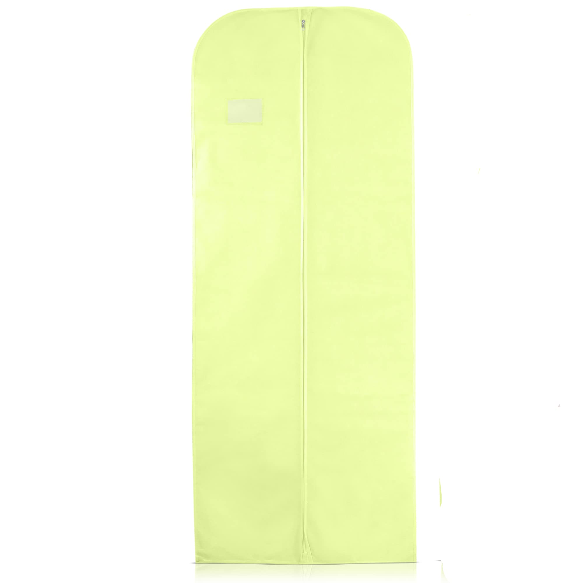 Wedcova Dress Bag | Hanging Garment Bags | Full Length Travel Protector | Wedding Clothes Storage Cover with Zipper for Women | Pack of 3 Covers | 72 Inch | Yellow โ image 1
