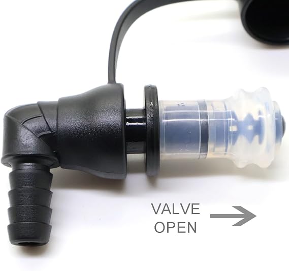 Replacement Bite Valve with Cover Silicone Hydration Pack Backpack Bladder Rubber Mouthpiece Valve Fits Camelbak Platypus