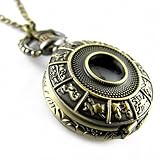 YouYouPifa Bronze Twelve Constellation Pattern Carved Hollow Small Pocket Watch