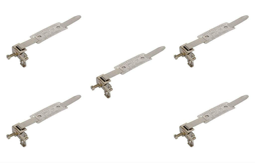 5 x Niglon AEC4-14 Adjustable Earth Clamps for Dry Conditions 12-35mm