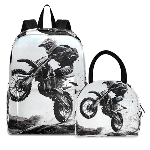 Backpack Set Cooler Bags Insulated Water Proof, Backpacks for Girls Set, Dirt Bike Jump