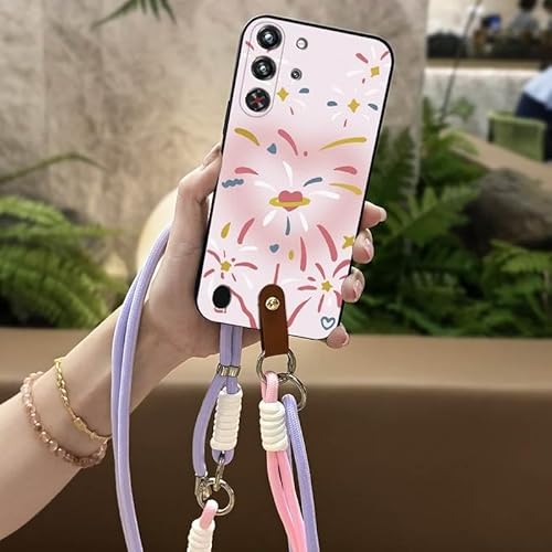 Phone Case Compatible with ZTE Nubia Red Magic10 Pro/10S Pro/10S Pro+, Design Lanyard Soft case protective Crossbody Cute Cartoo