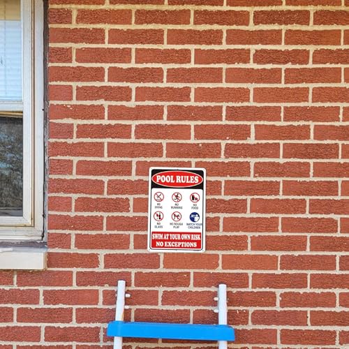 Carteles de piscina para patio trasero decorando tu zona de natación familiar este verano 3