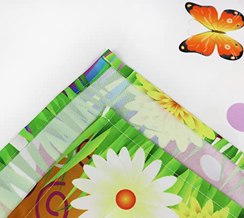 Cuteiush Easter Egg Rectangle Tablecloth Waterproof Fabric Happy Easter Egg Table Cover 60X84Inch Easter Spring Party Holiday Table Cloth Protector 60X84Inch For Home Kitchen Dinning Decoration #TOP6