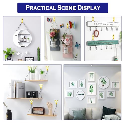 Image of 127 PCS Picture Hanging Kit,Picture Hangers Heavy Duty Picture Hanging Hooks with Nails on Wooden&Drywall,Holds 10-100 lbs for Photo Frame,Canvas,Clock, House Decoration(6 Types)