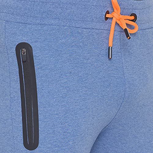 Image of Spykar Men's Mid Rise Cotton Relaxed Fit Full Length Trackpants (MKJ-02BA-11)