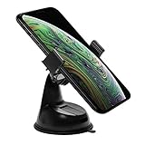 UNIVERSALES DESIGN GEEIGNET FÜR JEDES HANDY MIT 60-90mm BREITE – Ob ein schmales iPhone XS oder breiteres Samsung Galaxie S10 mit Hülle, in den sanften Gummigriff passt jedes Smartphone und ist bestens Geschützt.