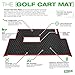 Xtreme Mats Club Car Compatible Golf Cart Mat, Full Coverage Rubber Floor Liner - Fits Club Car Models Precedent (2004-2024+)/Onward & Tempo (2017-2024+)/Villager & V4L (2019-2024+) - All Black