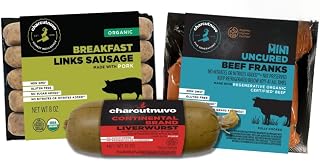 Charcutnuvo Holiday 3-Pack – ROC™ Mini Uncured Beef Franks, Liverwurst, Organic Pork Breakfast Links