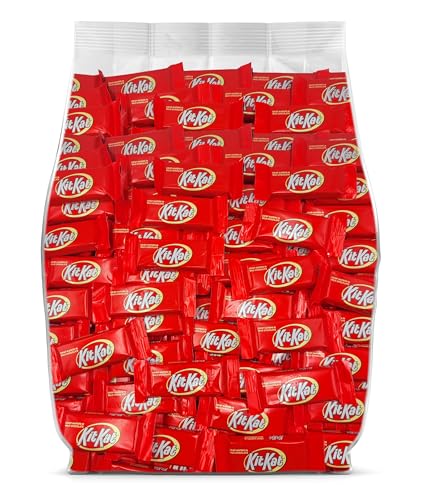 KitKat Candy Bars Bulk Pack - 60 Individually Wrapped Chocolate Candy KitKats Snack Size Milk Chocolate Wafer Bars - KitKat Bulk Chocolate Candy Bag - 2 Pounds