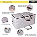 DOKEHOM 100L Large Underbed Clothes Storage Bag with Zip, Moisture proof (Grey)
