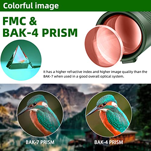 Pankoo 40X60 Monocular Telescope with Smartphone Holder & Tripod, 2022 Power Prism Compact Monoculars for Adults Kids, HD Monocular Scope for Bird Watching Hiking Concert Travelling (PA4060-6)
