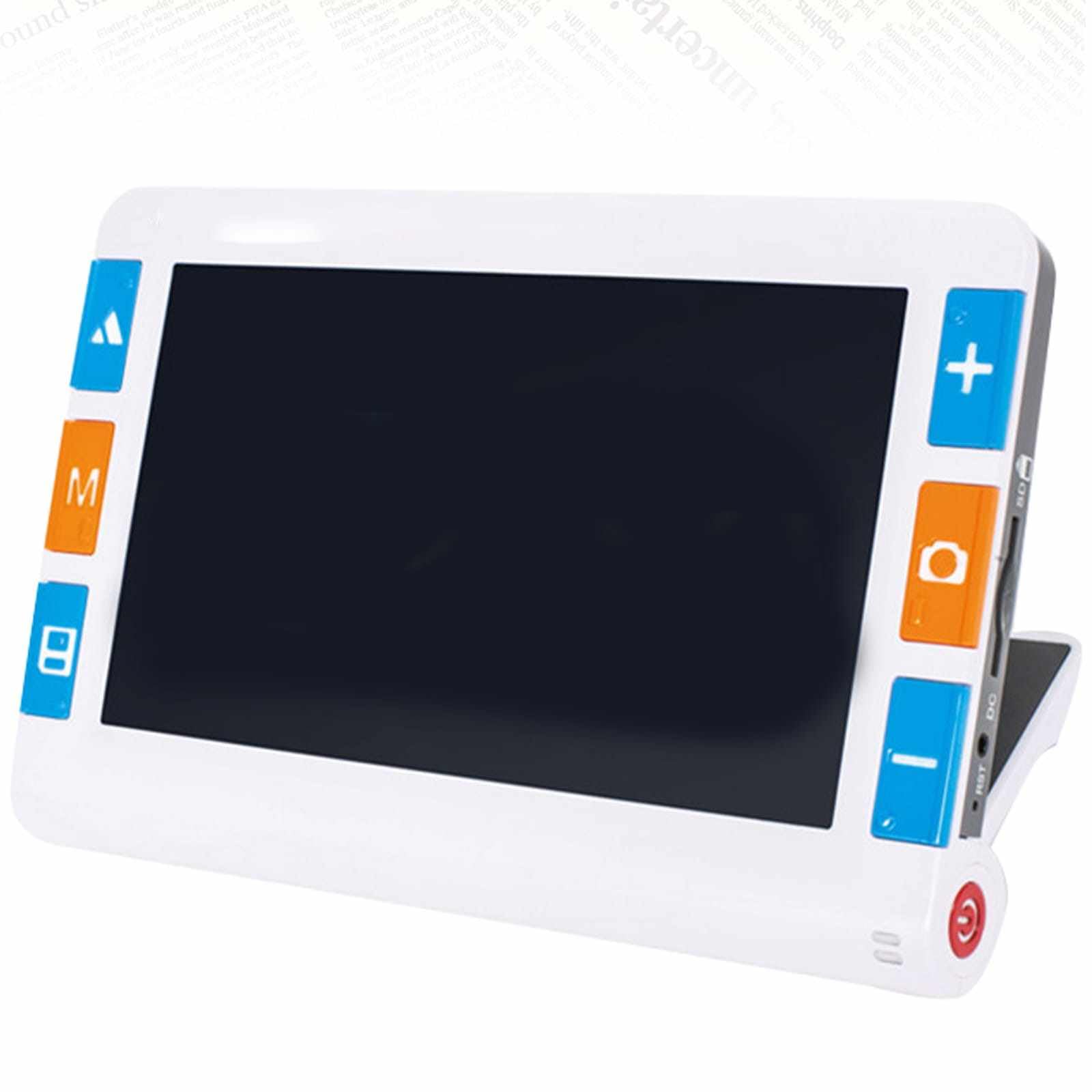 Sjyclaviger With 5 Inch Display Screen And Voice Prompt Function, Magnifier For Reading, 4-48 Times Magnification, For Low Vision Color Blindness Reading Writing 7IN