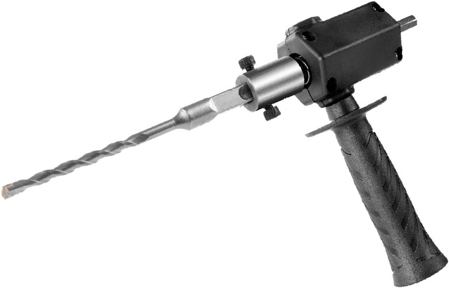 Drill to Hammer Adapter, Alloy Steel Electric to Converter Compatibility with Glass Metal Wood, with Drilling Through Filing Action