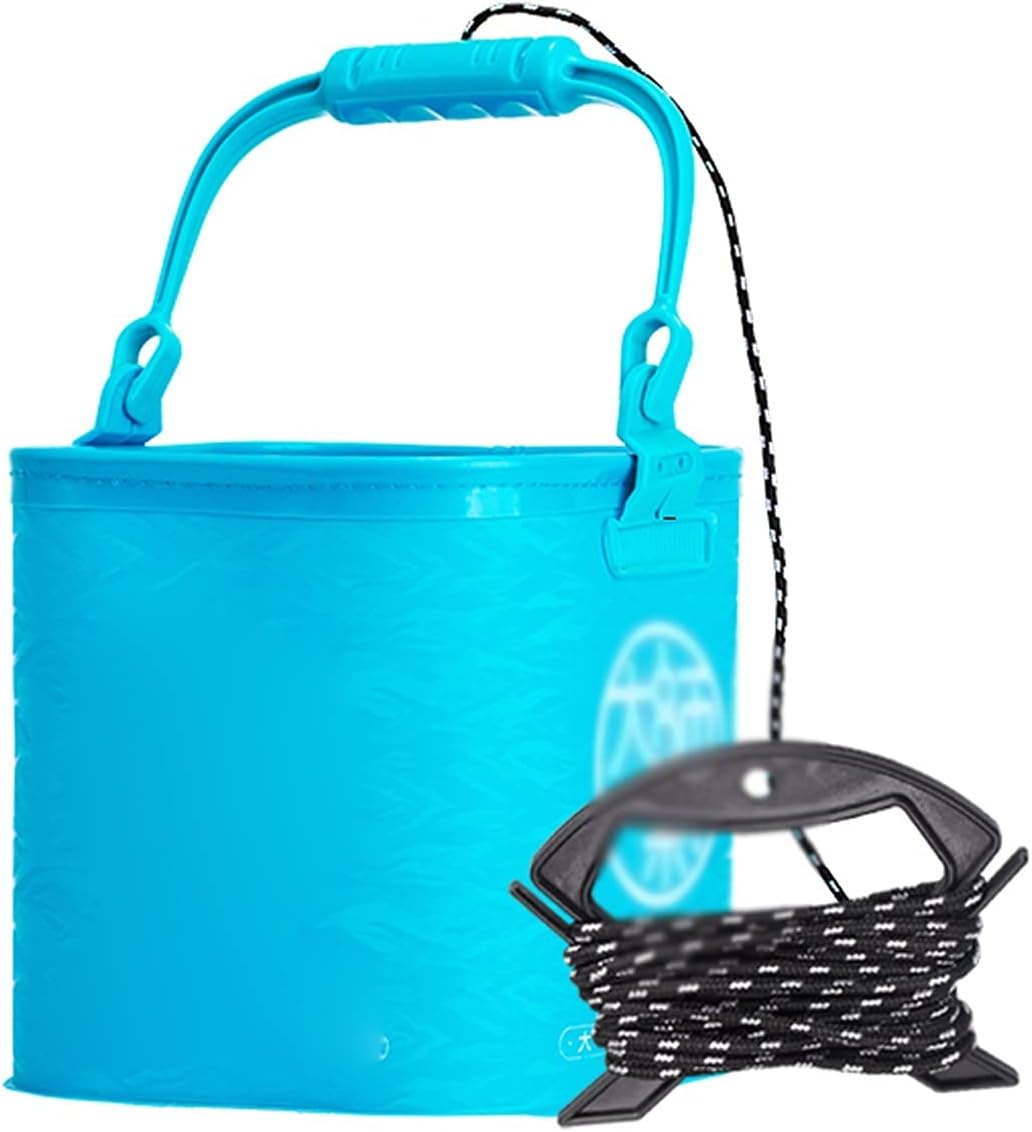 Bait Bucket Fishing Buckets Thickened Fish Buckets Foldable Fish Buckets Portable Fetching Buckets Minnow Bucket