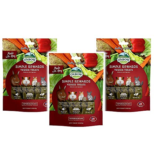 Oxbow Simple Rewards Veggie Treats For Rabbits, Guinea Pigs, Hamsters And Other Small Pets #TOP10