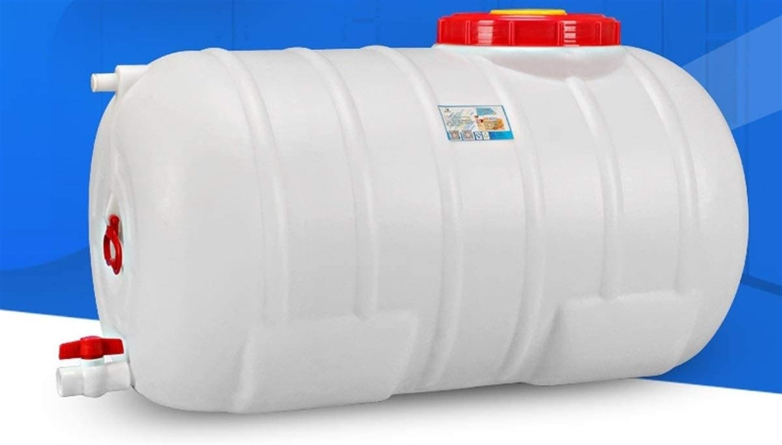 Serbatoio dell'Acqua Grande capacità 75 Litri Serbatoio dell'Acqua Quadrato Orizzontale Plastica con Coperchio E Valvola per Serbatoio dell'Acqua Tour Autoguidati Campeggio Uso Domestico