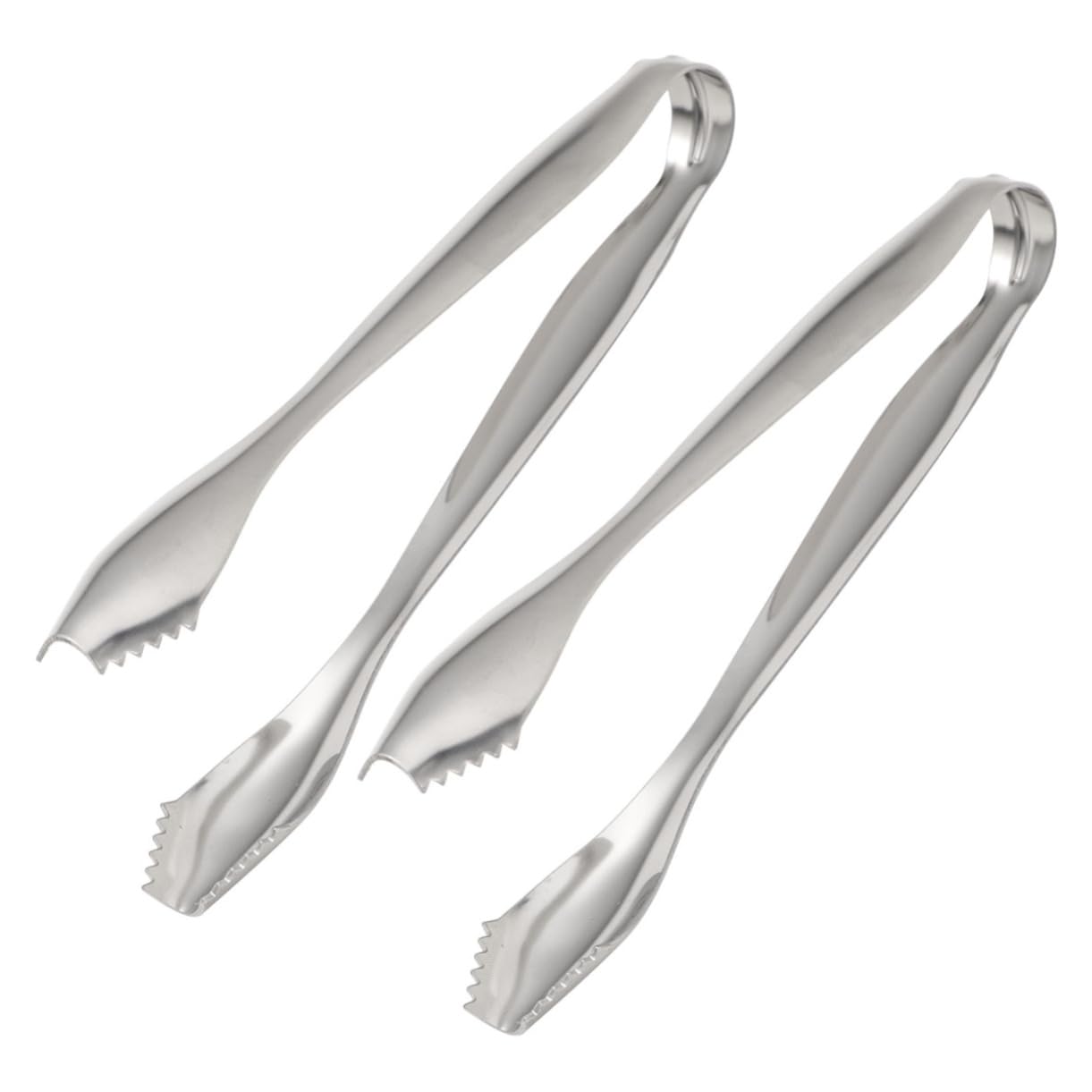 PRETYZOOM 6pezzi Pinze Per Ghiaccio Acciaio Inossidabile Utensili Da Cucina Per Servire Zollette Di Zucchero Cubetti Di Ghiaccio e Snack Feste Matrimonio o Buffet