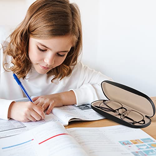 Treela 9 Pack Black Hard Shell Eyeglasses Cases Sunglasses Case Eyeglass Case Glasses Case With Eyeglass Cloth For Men Women #TOP5