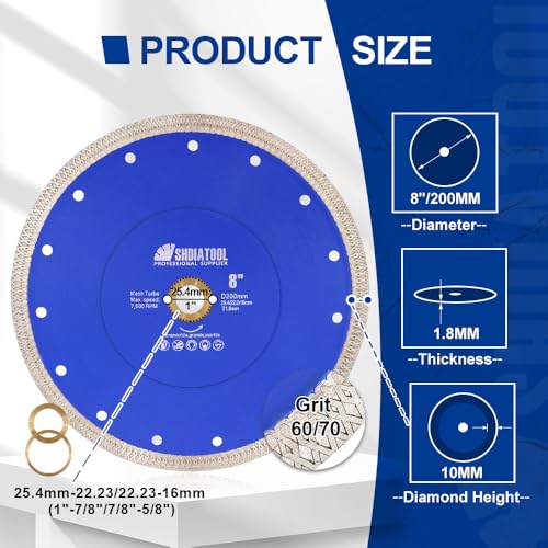 Disque à tronçonner diamant et foret M14 SHDIATOOL pour carrelage et grès cérame