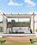 Garvee 10x13 Ft Outdoor Retractable Pergola with Canopy and Side Mesh Screen, Upgraded Wood-Grain Post Aluminum Pergola, Modern Pavilion for Backyard, Patio, Porch, Grape Trellis, Beige+White