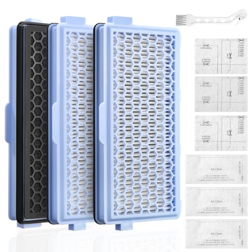 Toaren 3 Jeux Filtre Aspirateur HEPA Active Airclean Plus 50 Filtres pour Miele Compact C1&C2,...