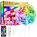 Curtain Lights Voice Activated LEDGLE Rainbow Twinkle String Lights 300 LED Fairy Window Decorative Dimmable Christmas Lights USB Powered 4 Sound Control & 8 Lighting Modes IP44 Waterproof-Multi Color