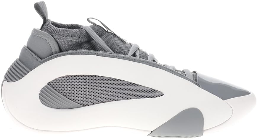 adidas Mens Sm Harden Volume 8 Basketball Sneakers Shoes - Grey, White