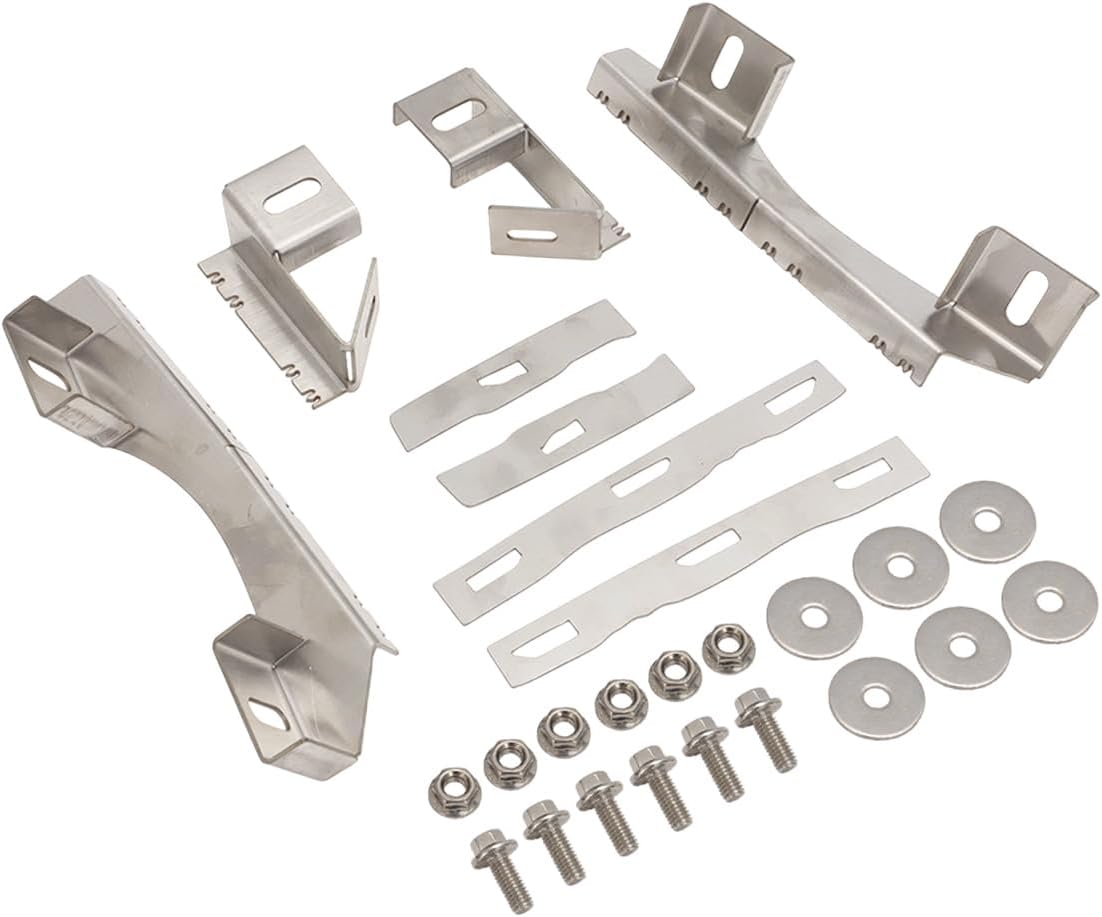 Front Bumper Gap Repair Kit with Reinforcement Tabs & Stainless Steel Lifters for Honda Civic 10th Gen 2015-2022 FK4 FK7 FC (Not Fit FK8 Type R)