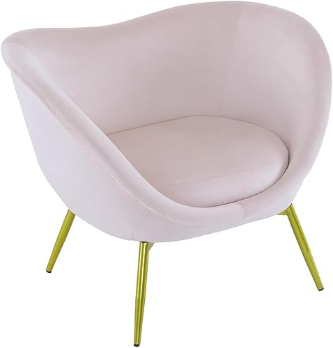 Miniatura 7 de Silla decorativa de terciopelo con patas de madera, sillón tapizado moderno con almohada de lazo, silla de tocador con respaldo para sala de estar,