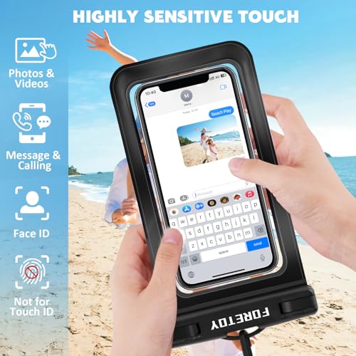 FORETOY Bolsa Impermeable y Funda Impermeable Móvil, Bolsa Estanca Riñonera Impermeable Universal IP68 para Deportes Acuatica, Playa, Natación, Canotaje, Kayak, Surf etc - imagen 4