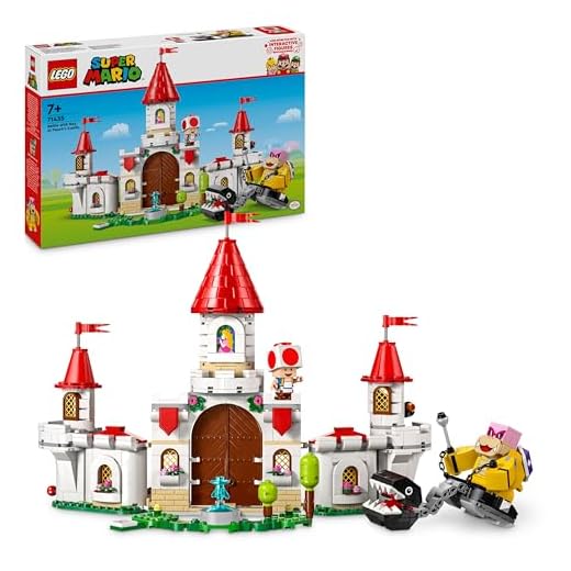 LEGO Super Mario Battle with Roy at Peach’s Castle Set, Nintendo Character Building Toy for 7 Plus Year Old Boys & Girls, with 3 Figures, Adventure Playset, Gifts for Kids and Gamers 71435