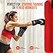 SQUATZ Sports Boxing Gloves, Tough Vegan Leather Athletic Punching Mitts with Full Wrist Strap Foam Padding, Ideal for All Boxing Sparring Muay Thai MMA Training and Fitness Workouts, Men and Women