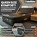 Heimfleiss® Luftmatratze 2 Personen | Premium Luftbett selbstaufblasend 150x200 cm | Schnell Aufblasbare Matratze ideal nutzbar als Gästebett & Reisebett | Selbstaufblasbare Camping Air Mattress