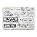 Produktbild Soefipok Fußmatten Bad Teppiche Outdoor/Indoor Fußmatte Kuba Retro Air Mail Briefmarken ideal für Vintage Designs Porto USA Flugzeug Badezimmer Dekor Teppich Badematte