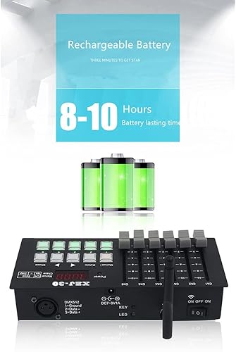 Miniatura 2 de Mini regulador programable 30CH de DMX512 con pilas 8-10hours para la iluminación de la etapa