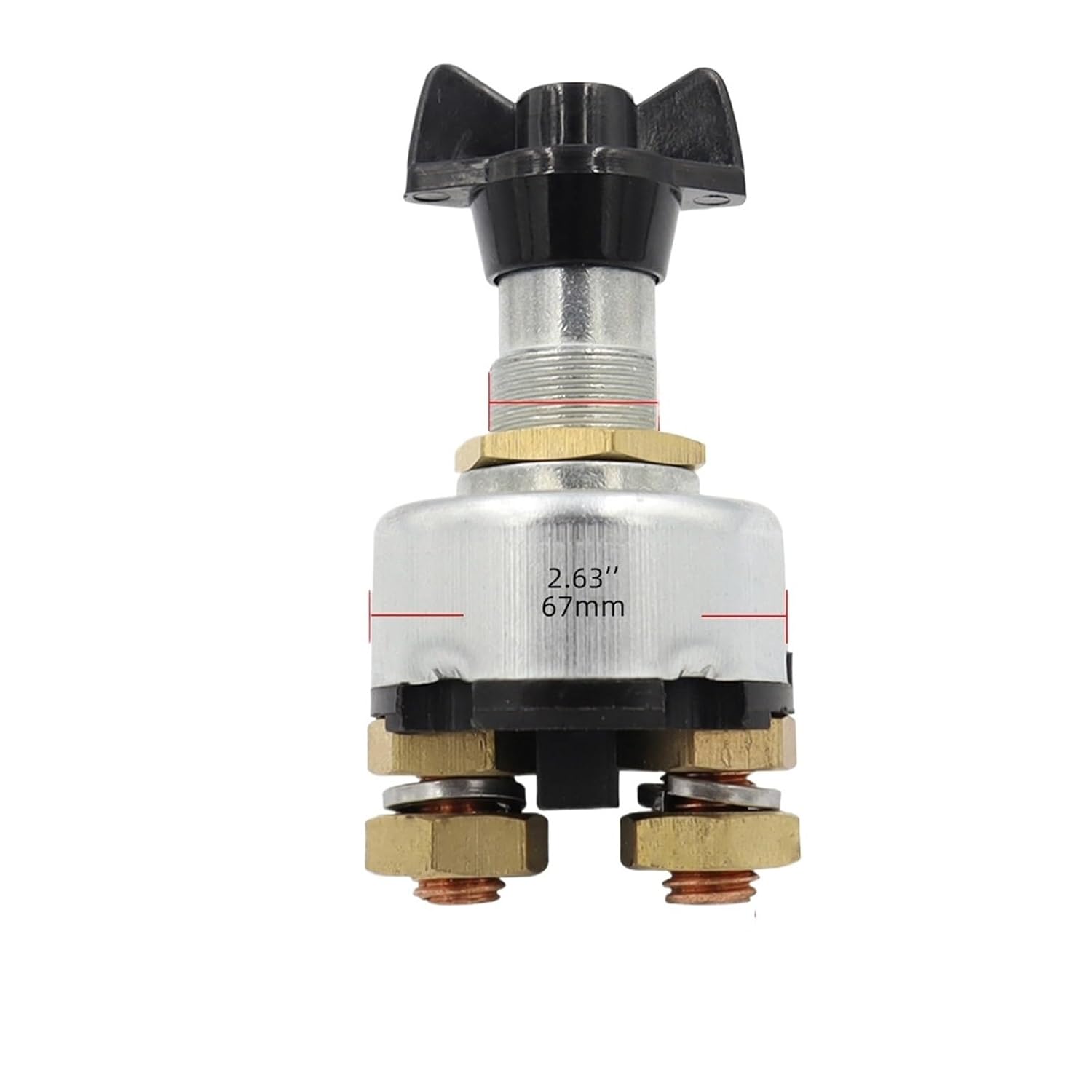 Master Battery Disconnect Switch 12-24V, Battery Kill Switch for Boat RV ATV Car Auto Truck Vehicle, Rotary Type