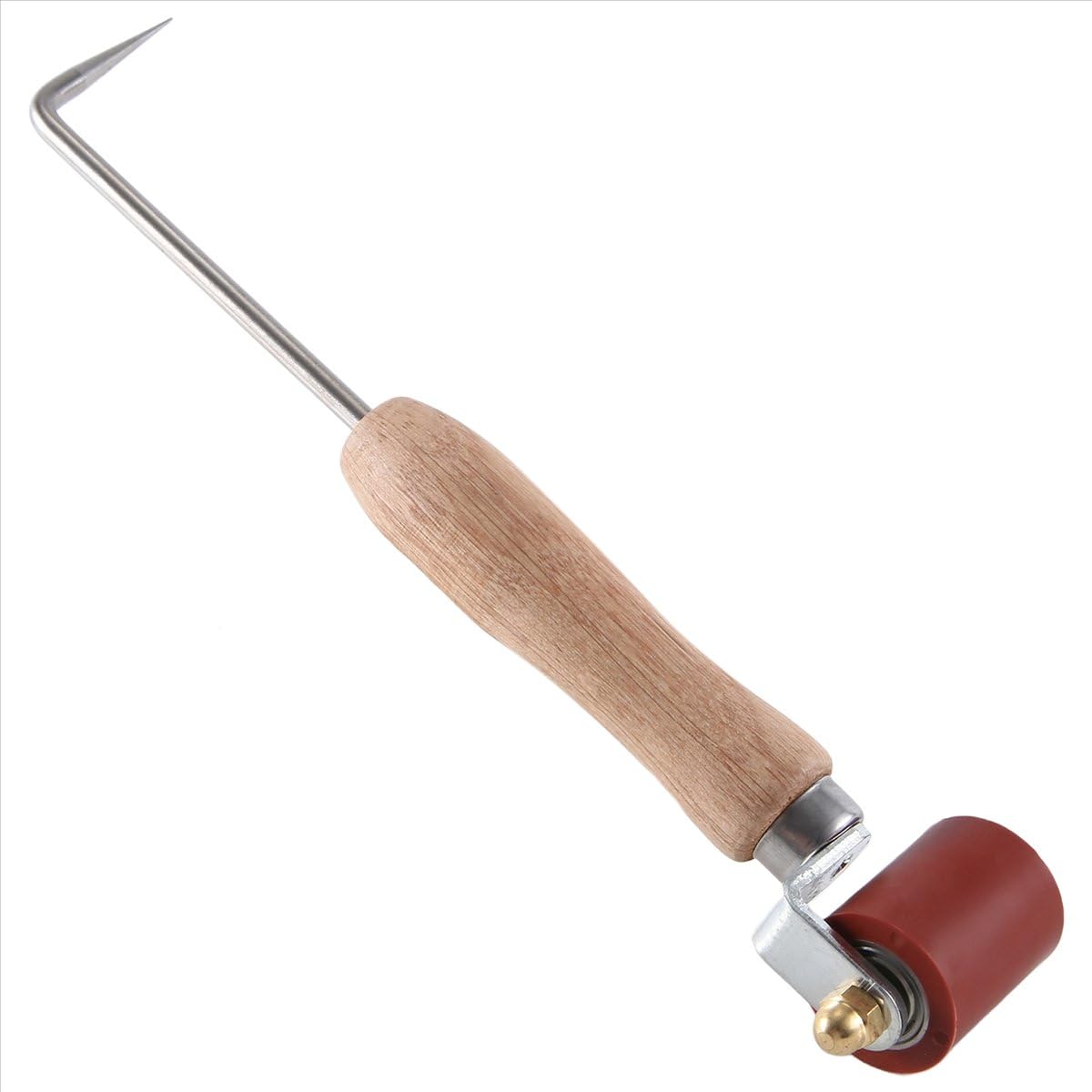 BPQiang Seam Roller, 40mm Silicone Roller with 6mm Brass Detail Penny for PVC/EPDM Single Ply Roofing Tape B