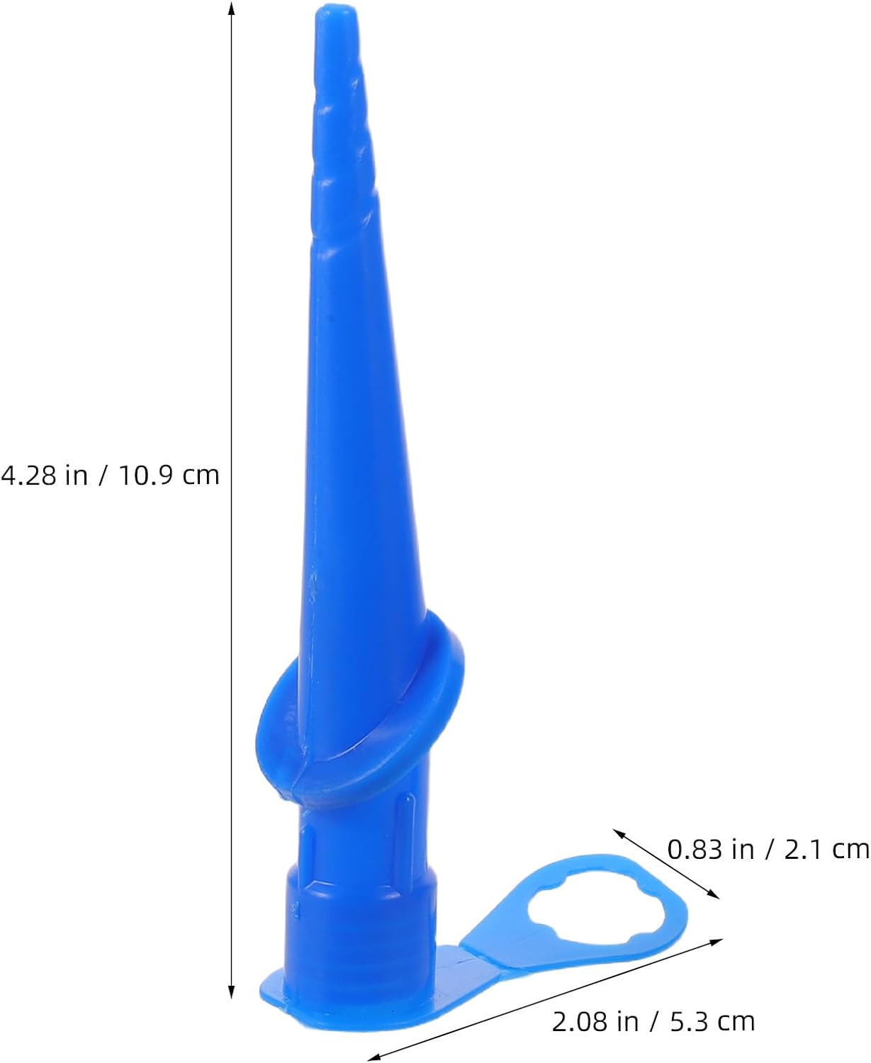 Lurrose 2pcs Plastic Caulk Nozzle Adapter for Pneumatic Caulking Tools and Caulk Tubes Blue and Efficient Joint Filling for Home Repair and Indoor Sealing Projects
