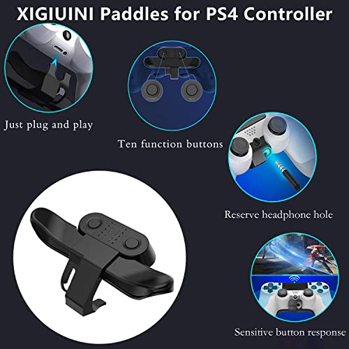 Xigiuini P4-23-02 Paddles For Ps4 Controller, Back Button Attachment For Ps4, Controller Paddles For Ps4, Turbo Function/Memory Function/Plug And Play thumb #5