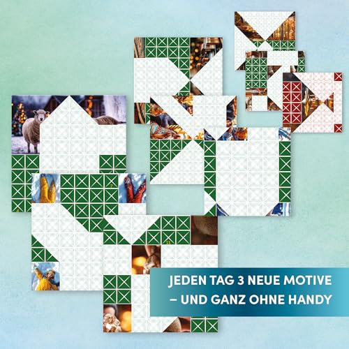 Foldology – Der Origami-Rätsel-Adventskalender. Mehrere einzigartige Falträtsel für jeden Tag im Advent. Der Adventskalender für helle Köpfe und geschickte Hände. Ideal für Jung und Alt