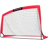 WEKEFON Soccer Goal 5' x 3.1' Portable Soccer Net with Carry Bag for Backyard Games and Training for