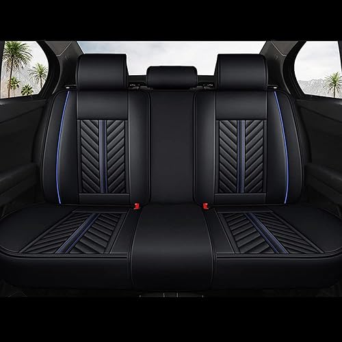 Miniatura 3 de Juego de fundas de asiento de automóvil para XC40 2019-2022, de cuero para banco dividido delantero y trasero de 5 asientos XC40, protectores de