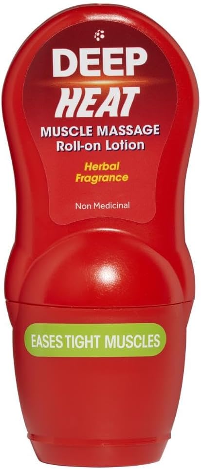 Deep Heat 50 ml Muscle Massage Roll-On Lotion by Deep Heat Deep Heat 50 ml Muscle Massage Roll-On Lotion by Deep Heat