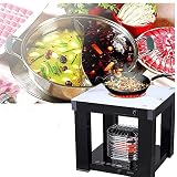 Dongbin Portable Desktop-Elektro-Lufterhitzer Outdoor-Camping Tragbarer BBQ Gasheizung Konvektor Heizkörper Winter Indoor Heiztisch Wohnzimmertisch Lesen Schlafen Heiztisch Grilltisch80*80cm