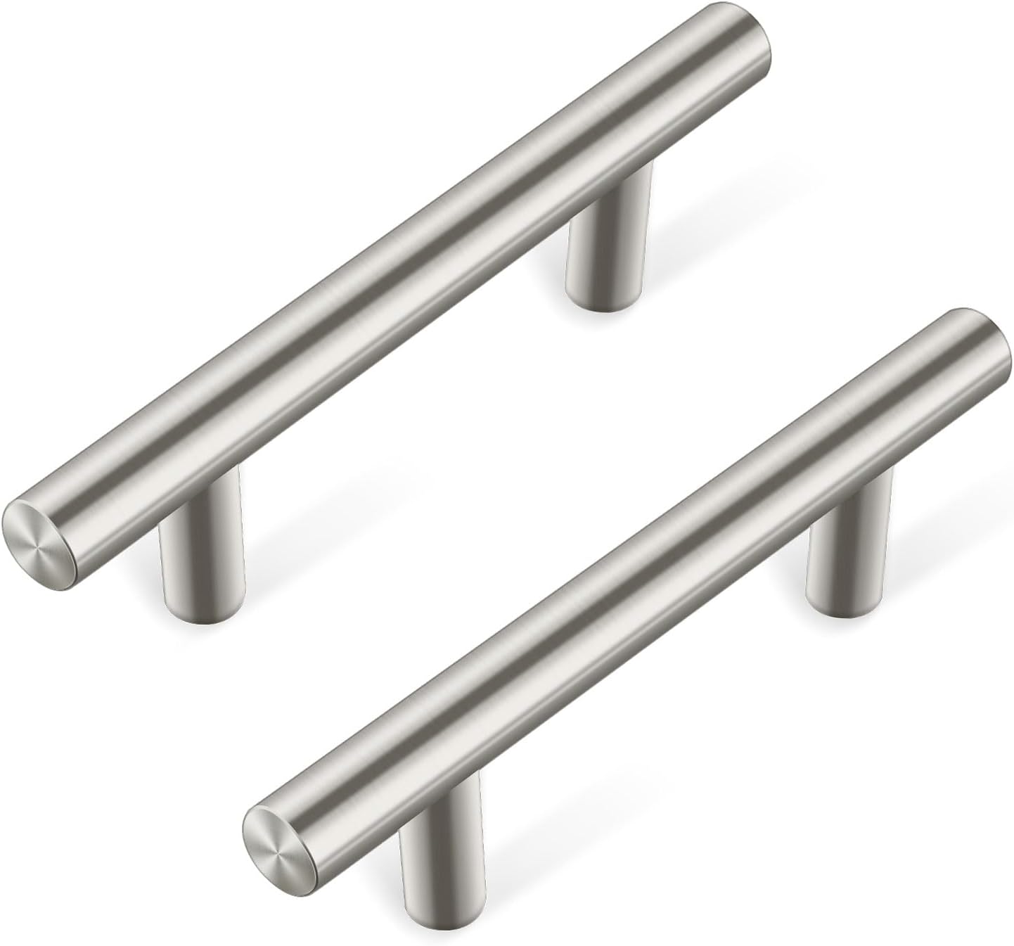 30 Pack 5 Inch Cabinet Handles Matte Black Cabinet Pulls Stainless Steel Drawer Handles for Kitchen Cabinet Hardware 3 Inch Hole Centers